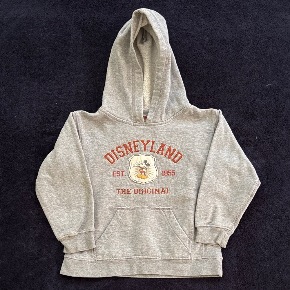 Gray Disneyland Kids Sweatshirt with Mickey Mouse